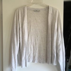 Feathered Zara cardigan.